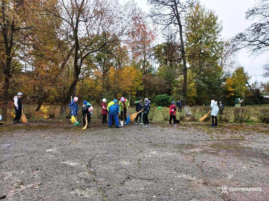 СНа территории Сковшинского лесничества школьники наводят порядок