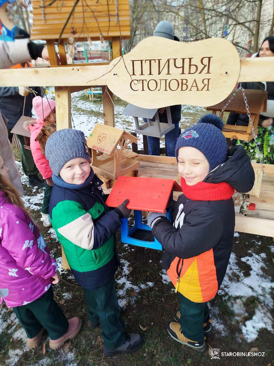Открытие «Птичьей столовой»! 