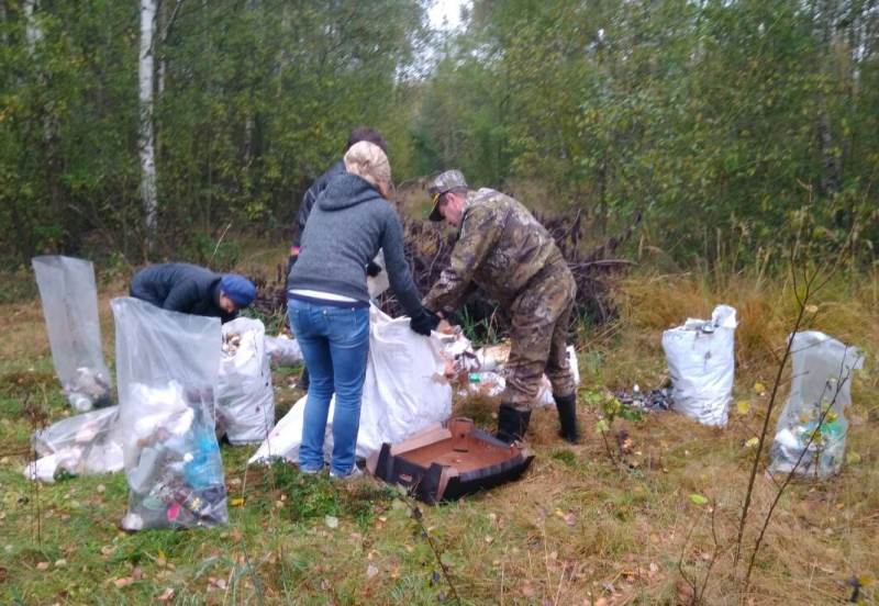 Акция чистый лес в старобинском лесхозе